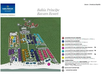  Карта курорта Bahia Principe Bavaro Resort