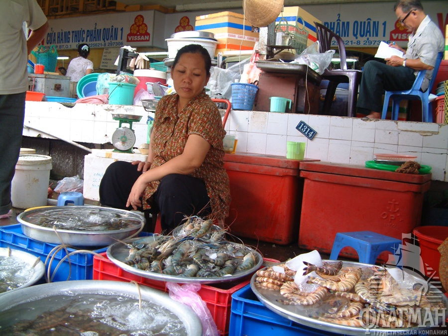Лавка морепродуктов в Хошимине