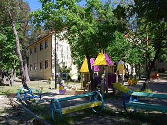 Краснодарский край. Геленджик. Пансионат КАБАРДИНКА 3*. Детская площадка.