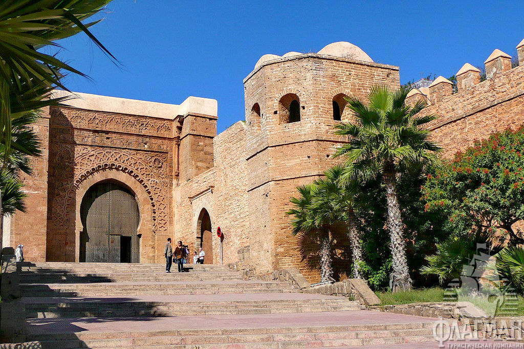 Большие ворота в крепости Kasbah des Oudayas