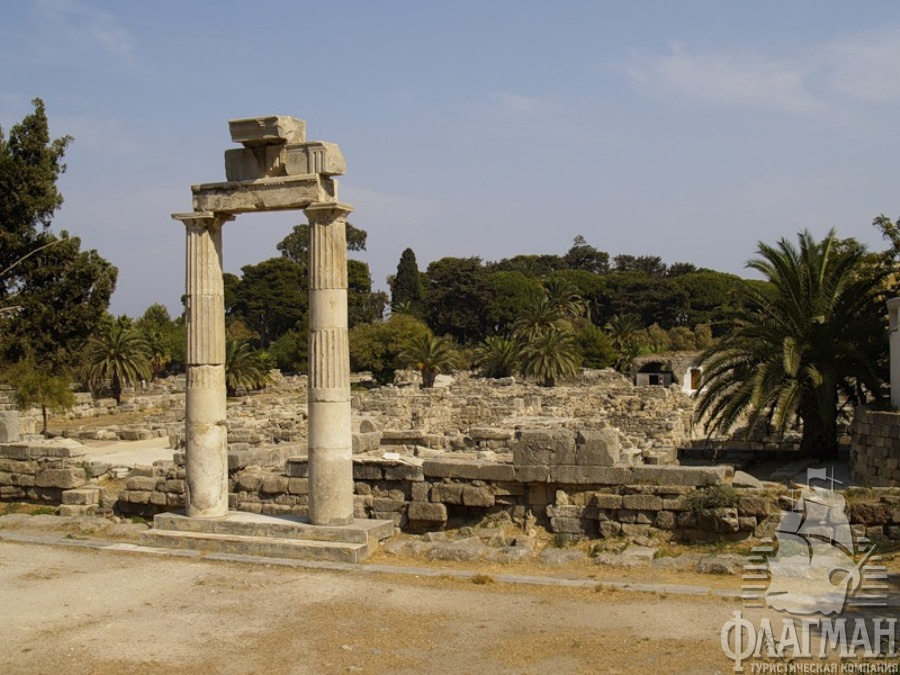 Достопримечательности Коса - руины храма Асклепия