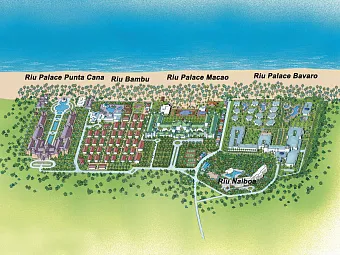  Карта курорта RIU RESORT PUNTA CANA
