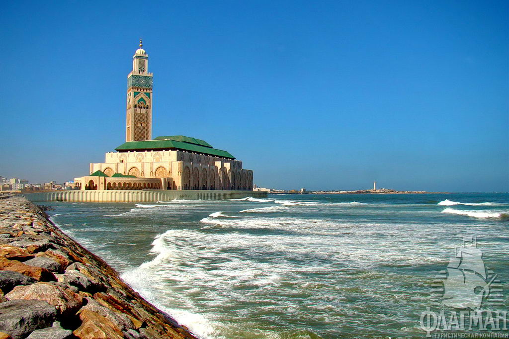  Главное сооружение Касабланки - великая мечеть Хассана II