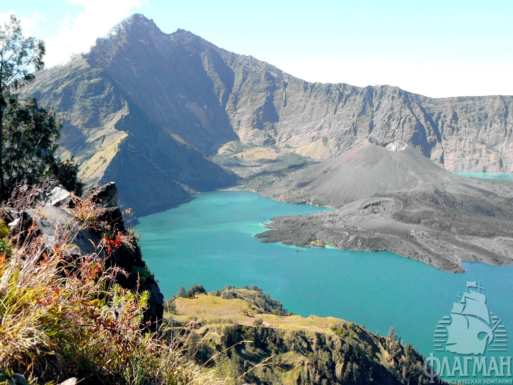  Ломбок. Вулканические озера в национальном парке Gunung Rinjani