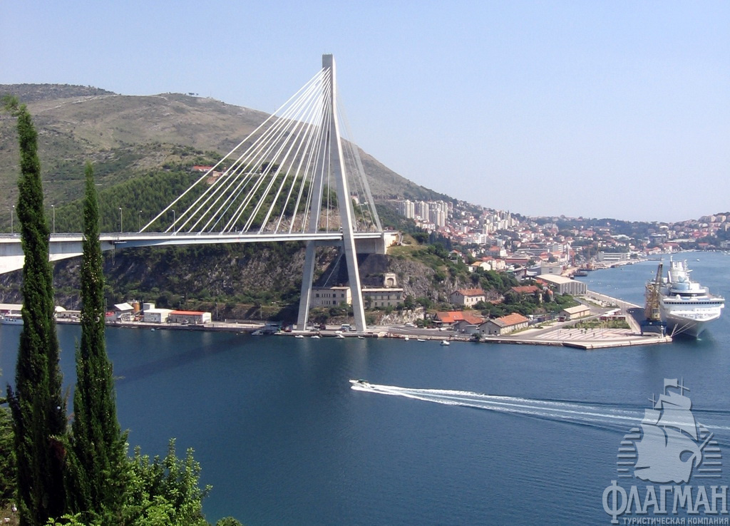 Мост Франьо Туджмана в Дубровнике.